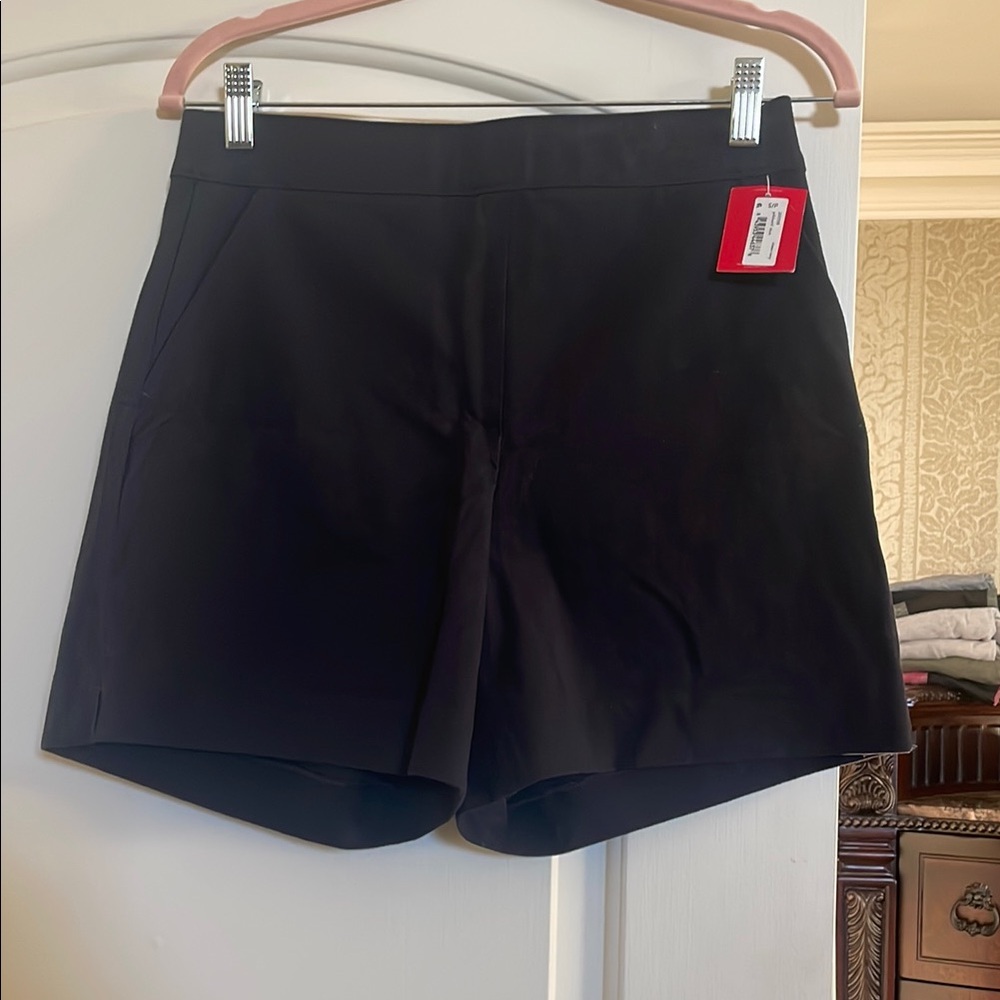 SPANX High Waist Navy Blue Shorts Minimalist Design